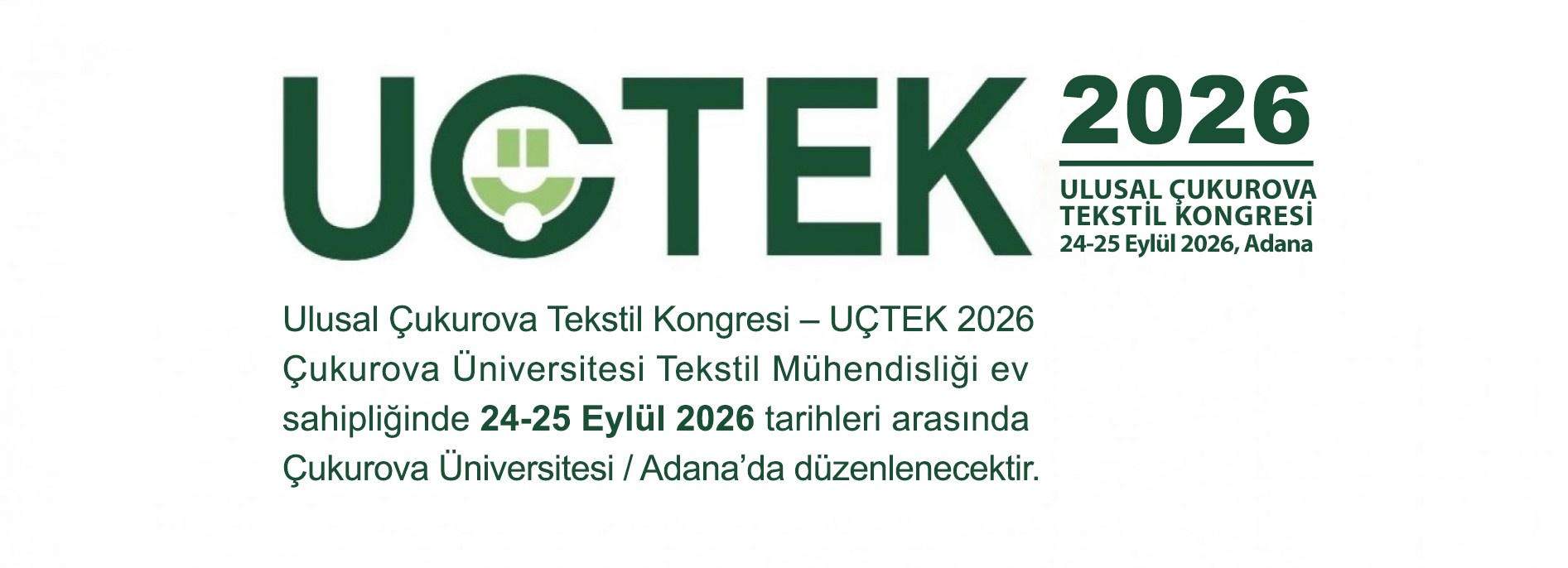 Ulusal Çukurova Tekstil Kongresi  (UÇTEK 2026)